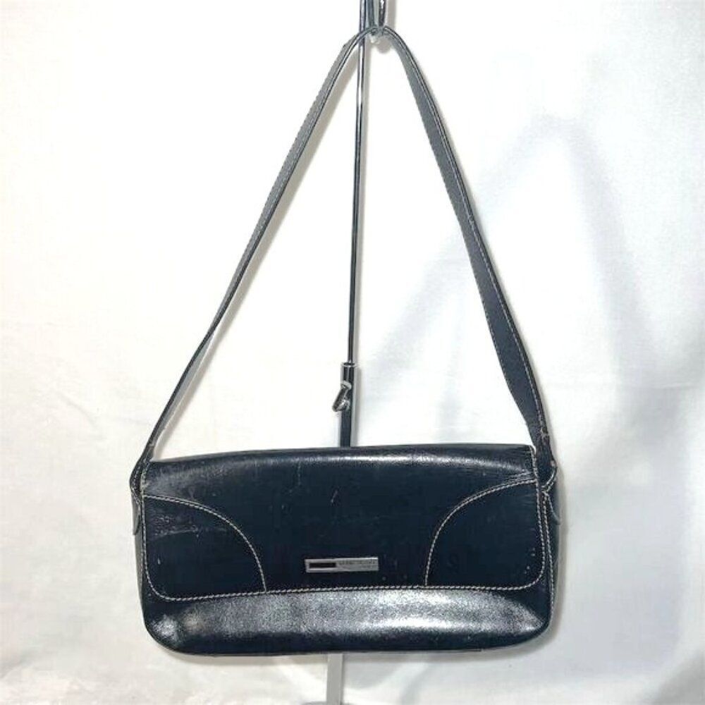 Kenneth Cole Reaction Women's Black Leather Shoulder Bag